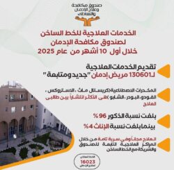 صندوق مكافحة الإدمان يقديم الخدمات العلاجية المجانية لمرضى الإدمان خلال 10 أشهر