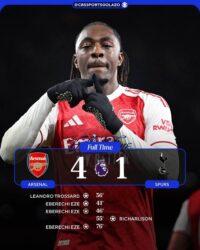 أرسنال يبتعد عن صدارة الدوري الإنجليزي بعد فوزه علي توتنهام في ديربي شمال لندن