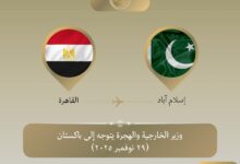 وزير الخارجية يتوجه إلى باكستان