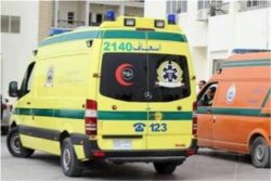 انقلاب سيارة ملاكي على الطريق الصحراوى أسفر عن إصابة 5 أشخاص