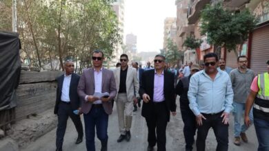 محافظ الجيزة يتفقد مشروع الصرف الصحي بمدينة النجوم بحي بولاق