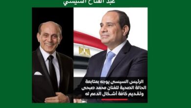 محمد صبحي يشكر السيسى: منحتنى يا ريس الاحتواء والطمأنينة