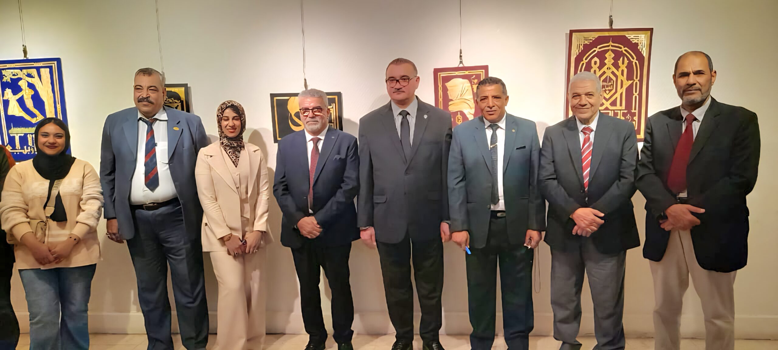 إفتتاح ملتقي كوين الدولي للفنون التشكيلية باكاديمية الفنون بالقاهرة