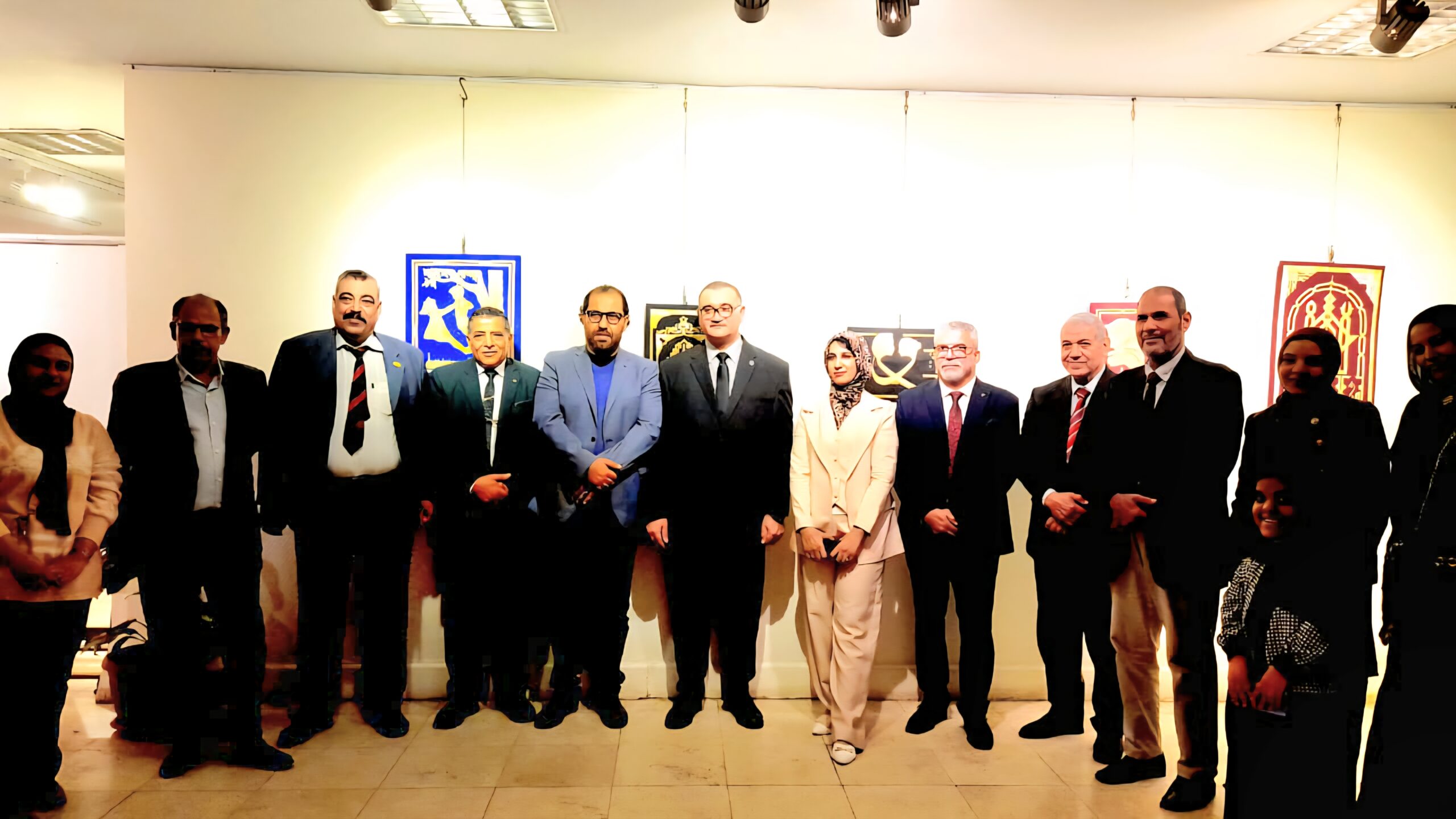 إفتتاح ملتقي كوين الدولي للفنون التشكيلية باكاديمية الفنون بالقاهرة