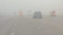 الشبورة المائية أغلقت طريق الإسكندرية القاهرة الصحراوي