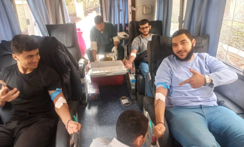 الصحة: جامعة حلوان تشهد حملة مكثفة للتبرع بالدم استمرت أسبوعًا كاملاً