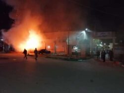 السيطرة على حريق هائل بكشك تجاري بالفيوم دون وقوع إصابات