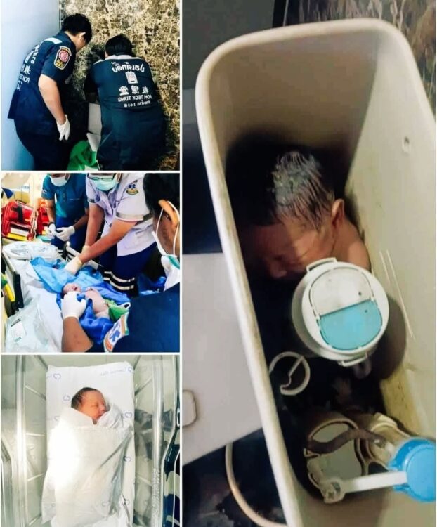 العثور على طفلة حديثة الولادة داخل خزان مرحاض