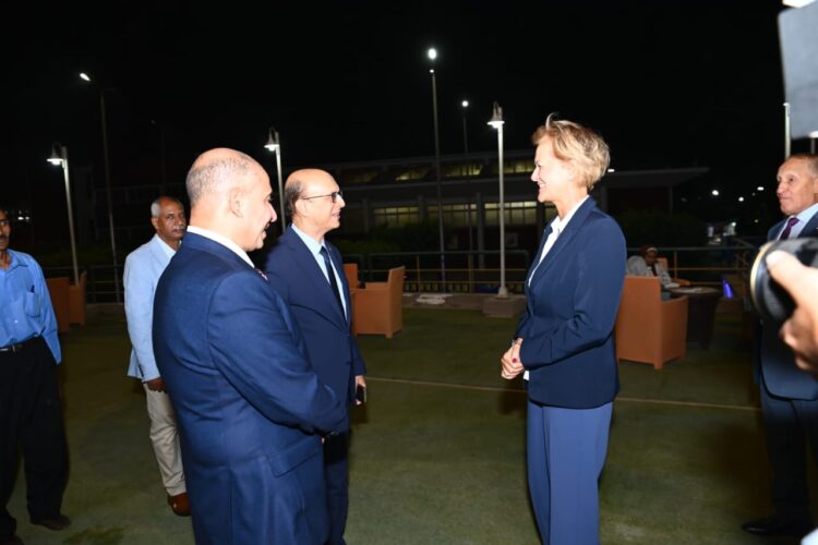 زيارة رئيسة بعثة الاتحاد الأوروبي لجامعة أسيوط في ختام فعاليات نموذج المحاكاة