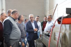 رئيس شركة الصرف الصحي بالإسكندرية يتفقد الإدارة العامة للتصنيع ويشيد بجهودها