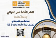 جامعة طنطا تحافظ على ظهورها في تصنيف QS Sustainability للعام الثالث على التوالى