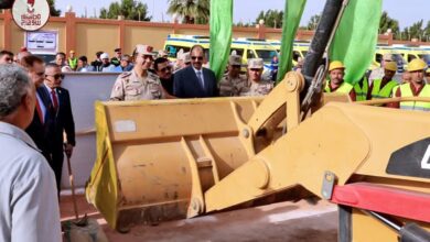 محافظ سوهاج وقائد قوات الدفاع الشعبي والعسكري يتفقدان اصطفاف المعدات