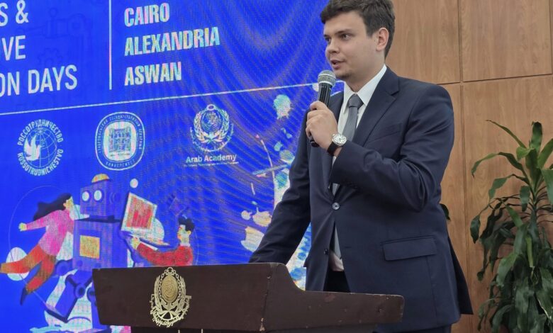 مدير البيت الروسي بالإسكندرية يفتتح أسبوع الروبوتكس