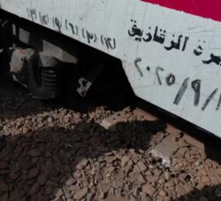 خروج عربة من قطار طنطا – القاهرة بمحطة الحامول دون إصابات