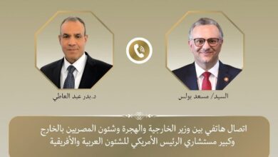 مصر وأمريكا تؤكدان دعم وحدة السودان وليبيا وتعزيز التنسيق بشأن أزمات إفريقيا