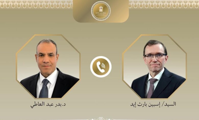 وزير الخارجية يبحث مع نظيره النرويجي مستجدات التطورات الإقليمية