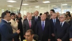 وزير النقل يشهد التشغيل التجريبى لمحطة هاتشيسون بميناء العين السخنة