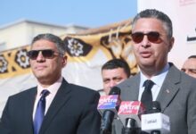 وزير التموين ومحافظ الجيزة يفتتحان سوق اليوم الواحد بفيصل