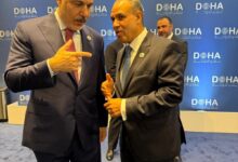 وزير الخارجية المصري ووزير خارجية تركيا على هامش منتدى الدوحة