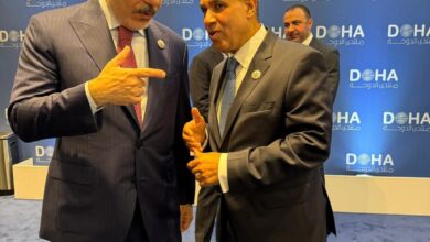 وزير الخارجية المصري ووزير خارجية تركيا على هامش منتدى الدوحة