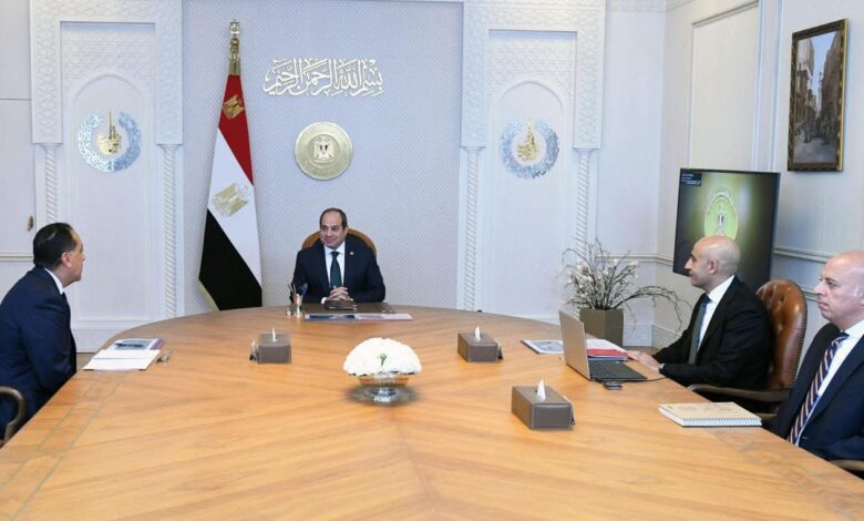 الرئيس السيسي إجتمع اليوم مع مدبولي محمد عبد اللطيف