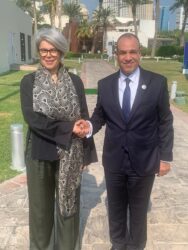 وزير الخارجية يلتقي مبعوثة الاتحاد الأوروبي للقرن الأفريقي