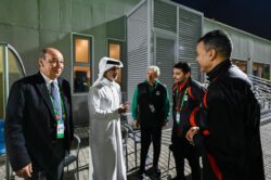 وزير الرياضة والشباب القطري في زيارة سريعة لمران منتخب الفراعنة المشارك بكأس العرب