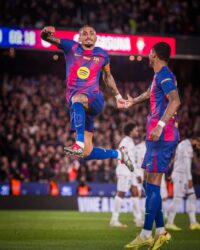 بأقدام رافينيا.. برشلونة يفوز على أوساسونا بثنائية نظيفة في الدوري الإسباني