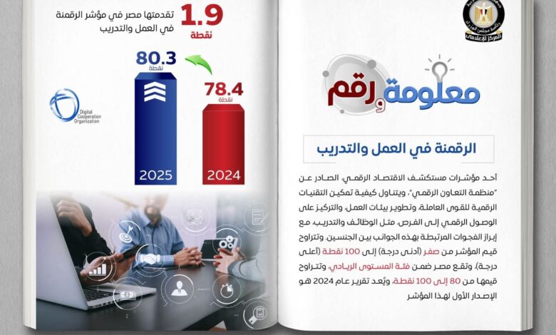 مصر في مؤشر "الرقمنة في العمل والتدريب"
