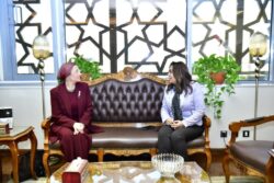 وزيرة التنمية والقائم بأعمال وزير البيئة تستقبل وكيلة السكرتير العام للأمم المتحدة. 