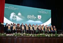 إحتفالية كبرى بعيد العلم العشرين بجامعة القاهرة بحضور كبار رجال الدولة وقيادات الجامعات المصرية.