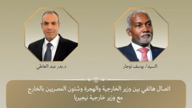 إتصال هاتفي بين وزير الخارجية ونظيره النيجيري