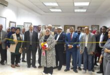 إفتتاح ملتقي العبير للفنون التشكيلية والخط العربي بكلية التربية النوعية بالدقي في القاهرة 