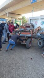 استمرار متابعه رفع الإشغالات المتعدية على حرم الطريق بقطاع مدينة بنها.