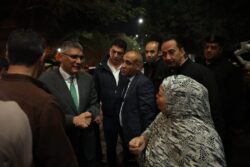 محافظ الجيزة يتفقد موقع حادث ماسورة الغاز بعقار سكني في إمبابة