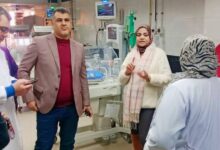مدير فرع القليوبية للتأمين الصحي في جولة تفقدية بمستشفى النيل.