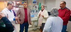 مدير فرع القليوبية للتأمين الصحي في جولة تفقدية بمستشفى النيل.