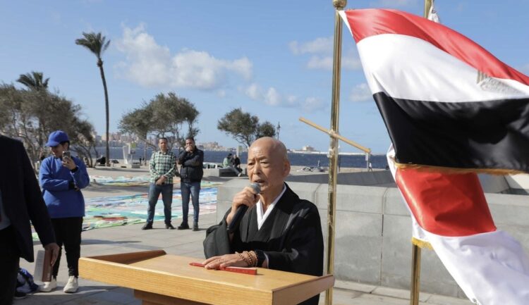 مكتبة الإسكندرية والكشف عن اكبر لوحه مرسومه في العالم