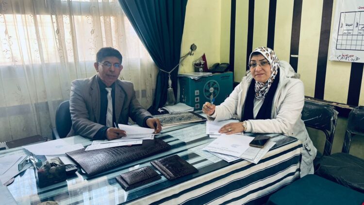 زيارة تفقدية من متابعة الوزارة لمدرسة ميت حلفا الثانوية المشتركة