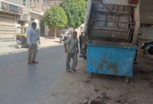 إستمرار جهود قطاع النظافة العامة بالمجالس القروية فى رفع المخلفات والتراكمات بمختلف القرى والنجوع التابعة لها بمركز طهطا