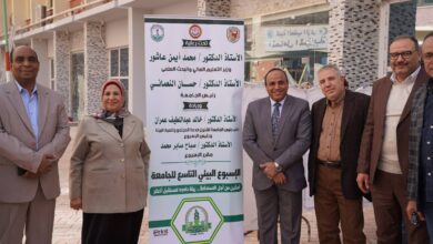 .خيمة طبيه ودورة للأسعافات الأولية علي هامش الاسبوع البيئي التاسع بجامعة سوهاج