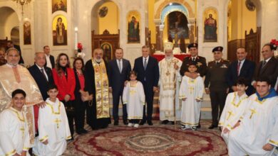 رئيس جامعة الإسكندرية يشارك الطوائف المسيحية الغربية احتفالات عيد الميلاد المجيد