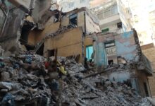 محافظ الإسكندرية يتابع تداعيات انهيار عقار بنطاق حي الجمرك