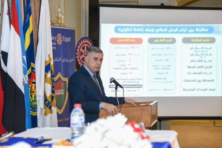 محافظ الإسكندرية يلتقي أعضاء نادي روتاري الإسكندرية سبورتنج في ندوة حوارية