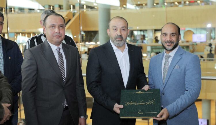 مكتبة الإسكندرية تستقبل النائب العام الفلسطيني في زيارة