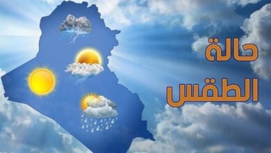 توقعات الطقس غدا الخميس 22/1/2026 طقس مائل للدفئ نهارًا، شديد البرودة ليلاً