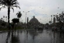 حاله الطقس غدا الثلاثاء 27/ 1/ 2026 في مصر أمطار رعدية وإنخفاض بدرجة الحرارة.