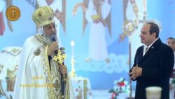 من كاتدرائية ميلاد المسيح الرئيس السيسي وصيتي لكم وحدتنا