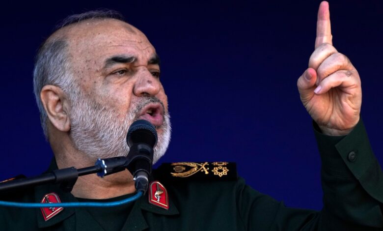 قائد الحرس الثوري الإيراني يوجه تحذيراً شديد اللهجة لأمريكا وإسرائيل