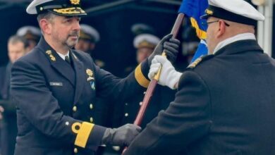 لاتفيا تسلم بولندا قيادة مجموعة الناتو الأولى الدائمة لمكافحة الألغام في مراسم رسمية